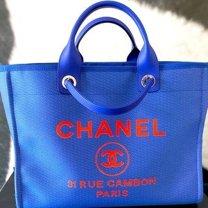 Chanel MetalBlue XL tote LIMITED EDITION